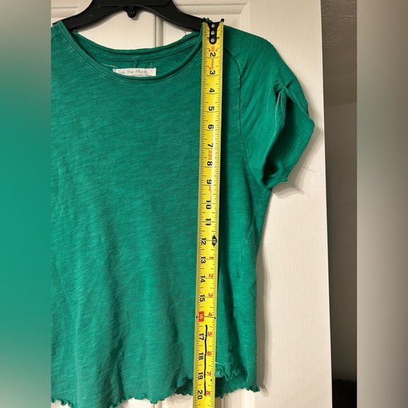 Free People Be my Baby Tee Shirt - KELLY GREEN 🍀 - Picture 7 of 8